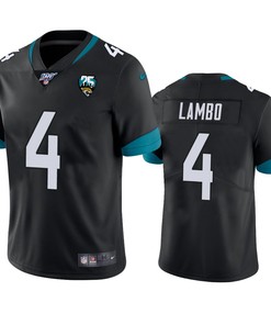 Jacksonville Jaguars Josh Lambo Black 100th Season Vapor Limited Jersey