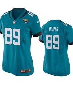 Jacksonville Jaguars Josh Oliver 2019 Nfl Draft Teal Game Womens Jersey