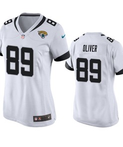 Jacksonville Jaguars Josh Oliver 2019 Nfl Draft White Game Womens Jersey