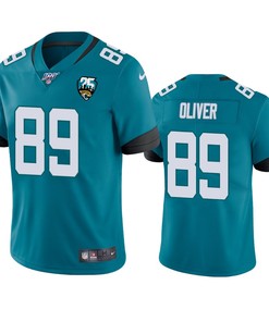 Jacksonville Jaguars Josh Oliver Teal 25th Anniversary Vapor Limited Jersey