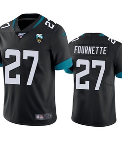 Jacksonville Jaguars Leonard Fournette Black 100th Season Vapor Limited Jersey