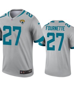 Jacksonville Jaguars Leonard Fournette Silver Inverted Legend Jersey