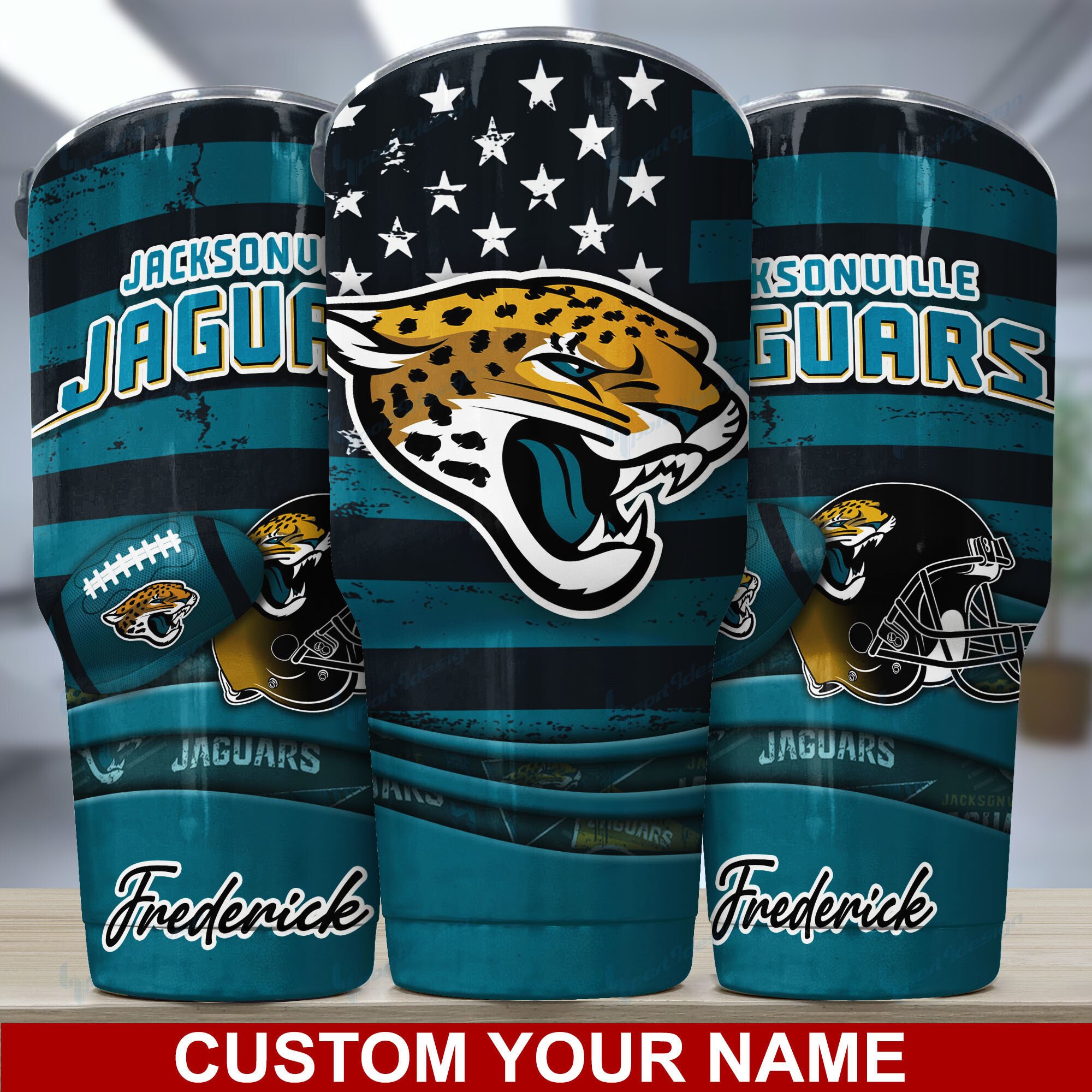 Jacksonville Jaguars Limited Edition Custom Name Tumbler - Personalized Gift, Collector's Item