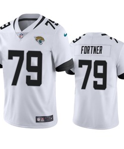 Jacksonville Jaguars Luke Fortner 79 White Vapor Limited Jersey