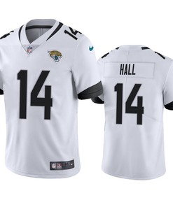 Jacksonville Jaguars Marvin Hall 14 White Vapor Limited Jersey