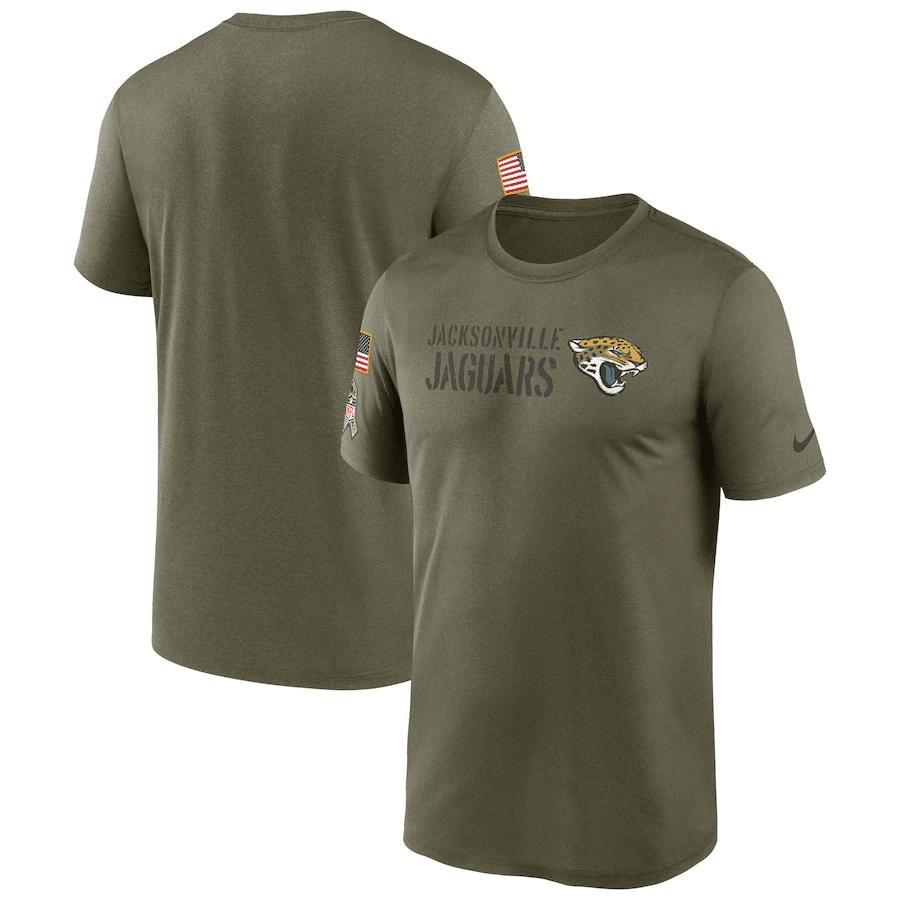 Jacksonville Jaguars Men 2022 Salute to Service Legend Team T-Shirt - Olive