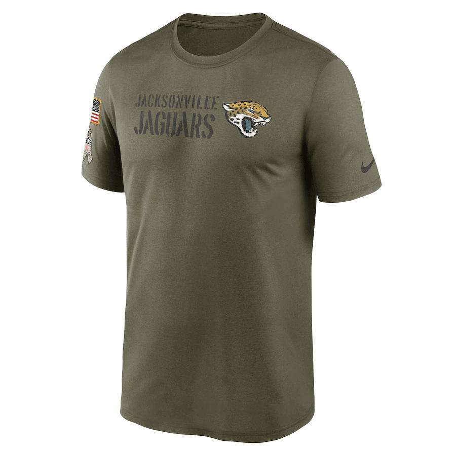 Jacksonville Jaguars Men 2022 Salute to Service Legend Team T-Shirt - Olive