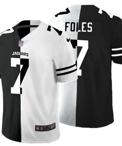 Jacksonville Jaguars Nick Foles #7 Nfl 2020 Black And White Jersey