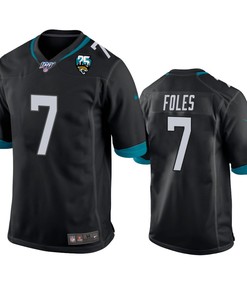 Jacksonville Jaguars Nick Foles Black 25th Anniversary Game Jersey