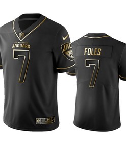 Jacksonville Jaguars Nick Foles Black Golden Edition 2019 Vapor Untouchable Limited Jersey - Mens