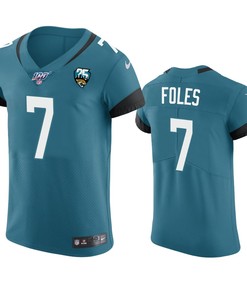 Jacksonville Jaguars Nick Foles Teal 25th Season Vapor Elite Jersey