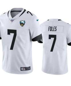 Jacksonville Jaguars Nick Foles White 25th Anniversary Vapor Limited Jersey