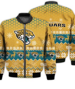 Jacksonville Jaguars Sports Football American Ugly Christmas Sweater Gifts Unisex 3D Bomber Jacket
