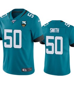 Jacksonville Jaguars Telvin Smith Teal 25th Anniversary Vapor Limited Jersey