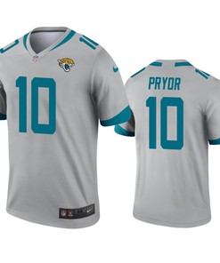 Jacksonville Jaguars Terrelle Pryor Silver Inverted Legend Jersey