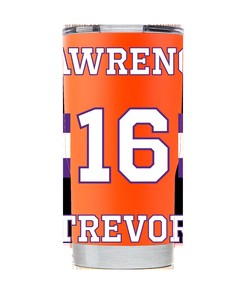 Jacksonville Jaguars Trevor Lawrence Orange Tumbler - Official Team Merchandise, Durable Construction