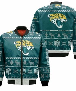 Jacksonville Jaguars Ugly Sweatshirt Christmas 3D Bomber Jacket Model 2687