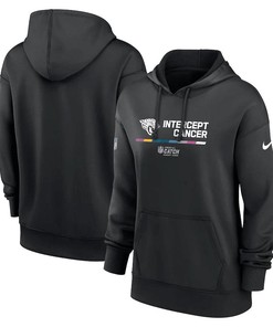 Jacksonville Jaguars Women's 2022 NFL Crucial Catch Therma Performance Pullover Hoodie - Black