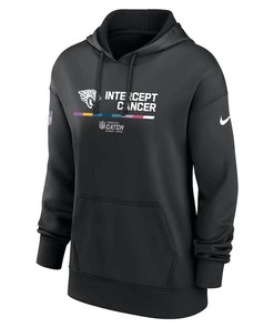 Jacksonville Jaguars Women's 2022 NFL Crucial Catch Therma Performance Pullover Hoodie - Black
