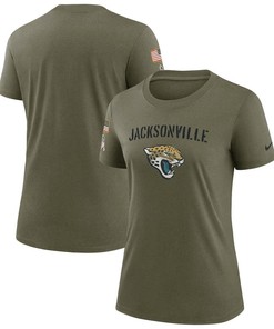 Jacksonville Jaguars Women's 2022 Salute To Service Legend T-Shirt - Olive