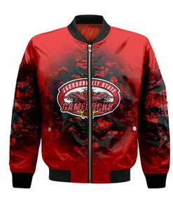Jacksonville State Gamecocks Bomber Jacket Camouflage Vintage  - NCAA