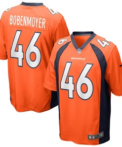 Jacob Bobenmoyer Denver Broncos Game Jersey - Orange Nfl