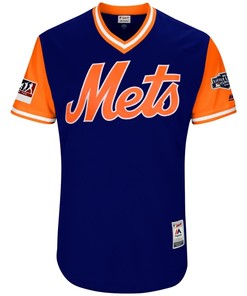 Jacob Degrom Degrom New York Mets Majestic 2018 Mlb Little League Classic Jersey - Royal/orange