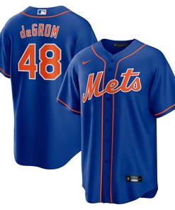Jacob Degrom New York Mets Alternate Replica Player Name Jersey - Royal Mlb