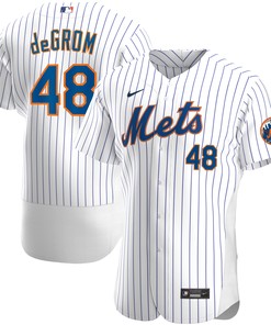 Jacob Degrom New York Mets Home Authentic Player Jersey White Mlb