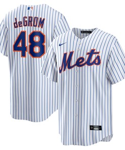 Jacob Degrom New York Mets Home Replica Player Name Jersey - White Mlb