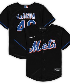 Jacob Degrom New York Mets Preschool Alternate Replica Player Jersey - Black Mlb