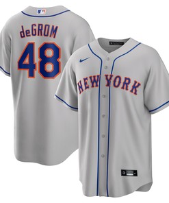 Jacob Degrom New York Mets Road Replica Player Name Jersey - Gray Mlb