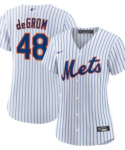 Jacob Degrom New York Mets Womens Home Replica Player Jersey - White Mlb