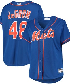 Jacob Degrom New York Mets Womens Plus Size Replica Player Jersey - Royal Mlb