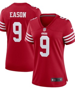 Jacob Eason 9 San Francisco 49ers Women's Home Game Player Jersey - Scarlet