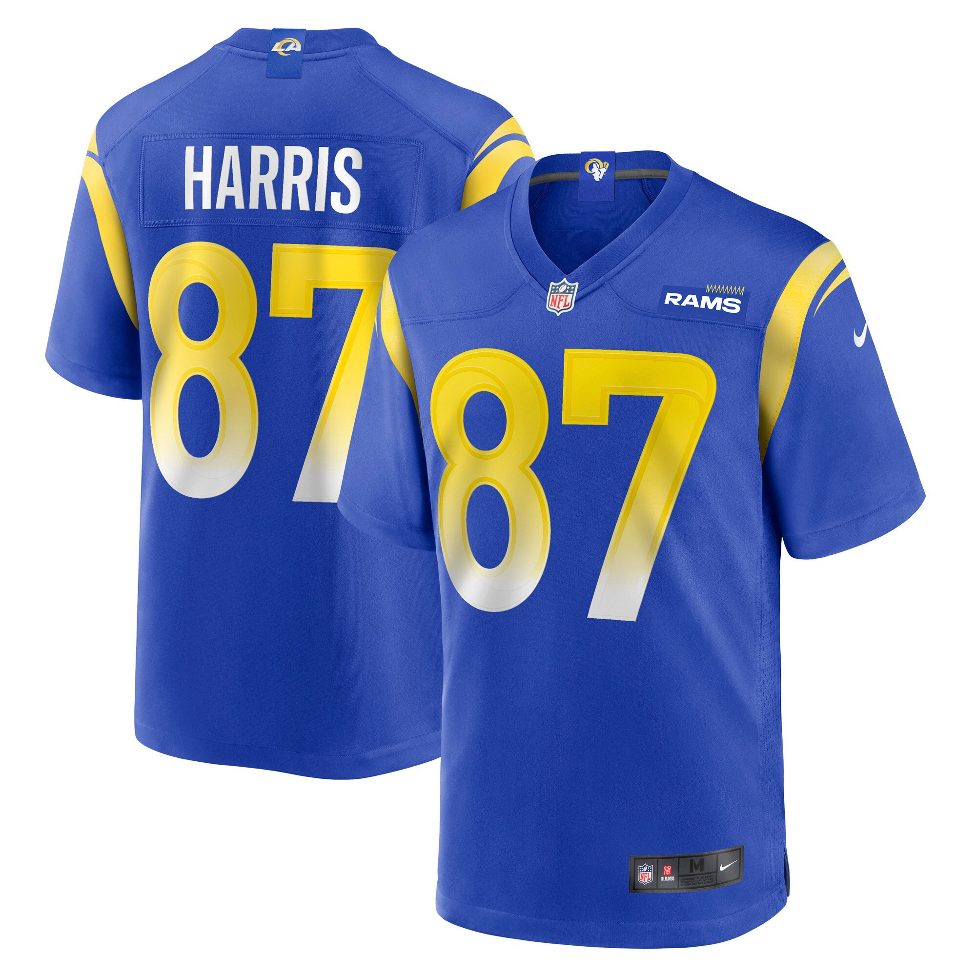 Jacob Harris Los Angeles Rams Game Player Jersey - Royal Nfl