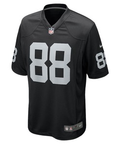Jacob Hollister 88 Las Vegas Raiders Game Player Jersey - Black