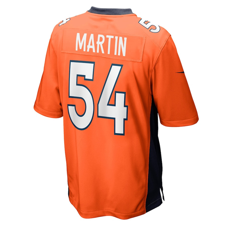 Jacob Martin 54 Denver Broncos Game Player Jersey - Orange