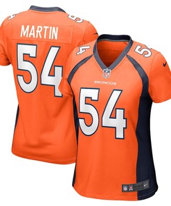 Jacob Martin 54 Denver Broncos Women's Game Player Jersey - Orange