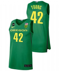 Jacob Young 42 Oregon Ducks 2022 BLM Limited Men Jersey College Basketball Green