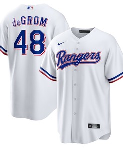 Jacob deGrom 48 Texas Rangers Home Player Jersey - White