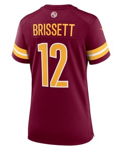 Jacoby Brissett 12 Washington Commanders Women Game Jersey - Burgundy