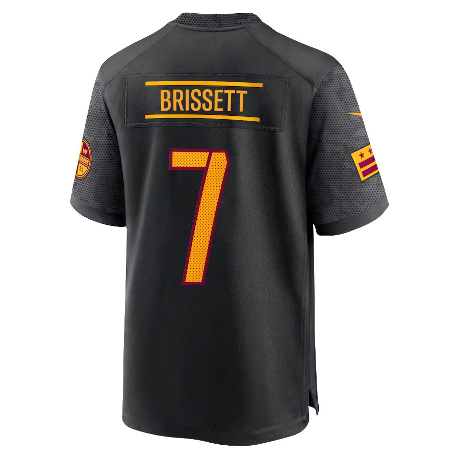 Jacoby Brissett 7 Washington Commanders Game Men Jersey - Black - Bluefink