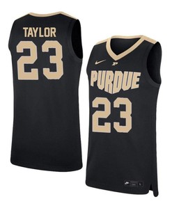 Jacquil Taylor 23 Purdue Boilermakers Elite Basketball Men Jersey - Black