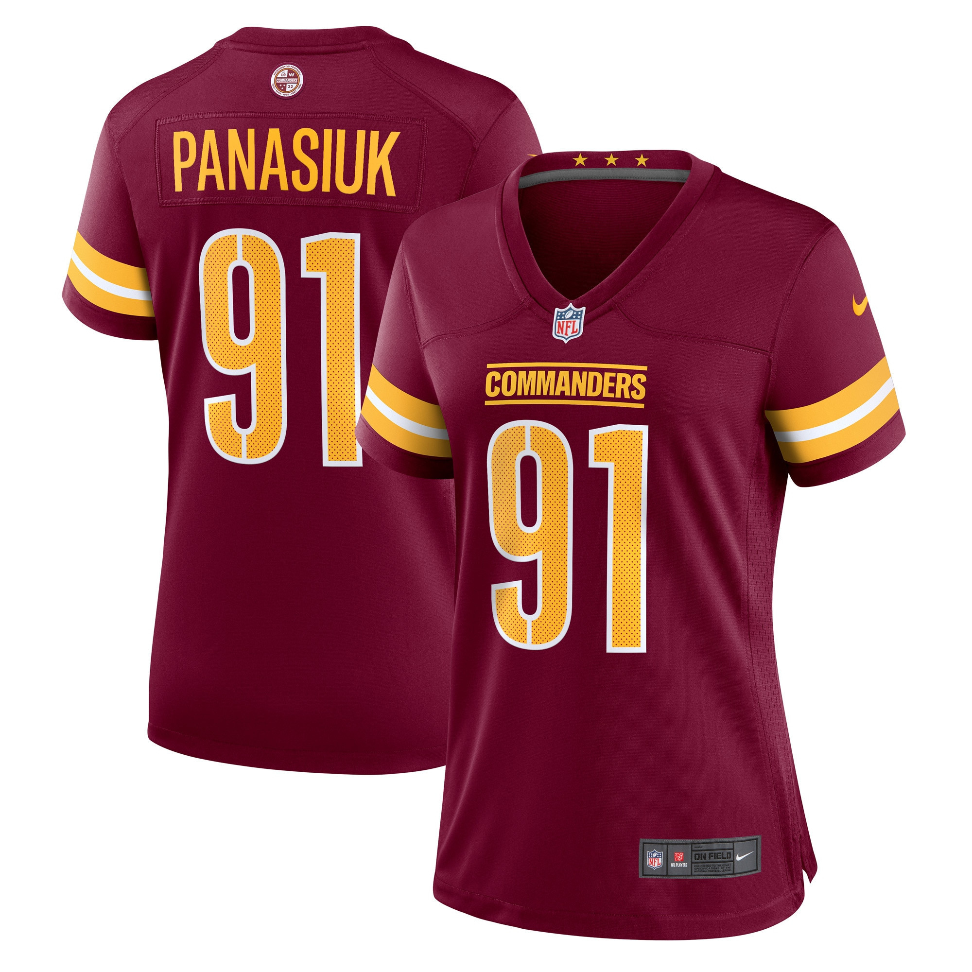 Jacub Panasiuk Washington Commanders Womens Player Game Jersey - Burgundy Nfl