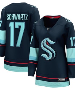 Jaden Schwartz Seattle Kraken Fanatics Branded Womens Home Breakaway Player Jersey - Navy Nhl