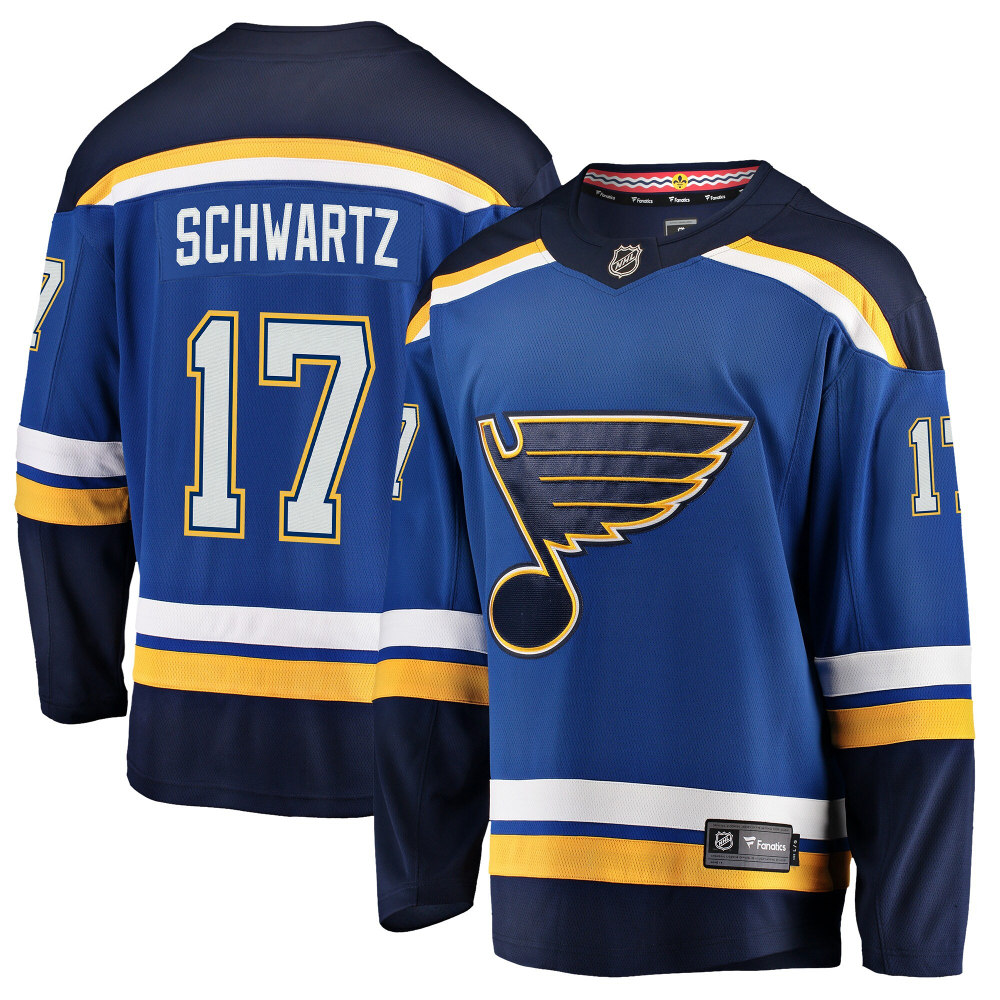 Jaden Schwartz St. Louis Blues Fanatics Branded Breakaway Player Jersey - Blue Nhl