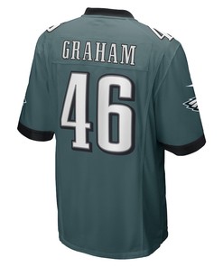 Jaeden Graham Philadelphia Eagles Game Player Jersey - Midnight Green