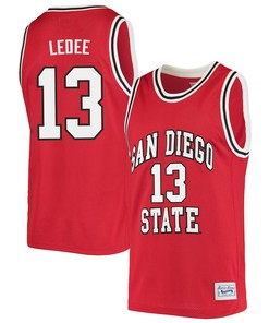Jaedon LeDee 13 San Diego State Aztecs 2023 Basketball Jersey- Men Red