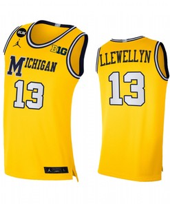 Jaelin Llewellyn 13 Michigan Wolverines 2022-23 Uniform Limited Jersey Basketball Maize